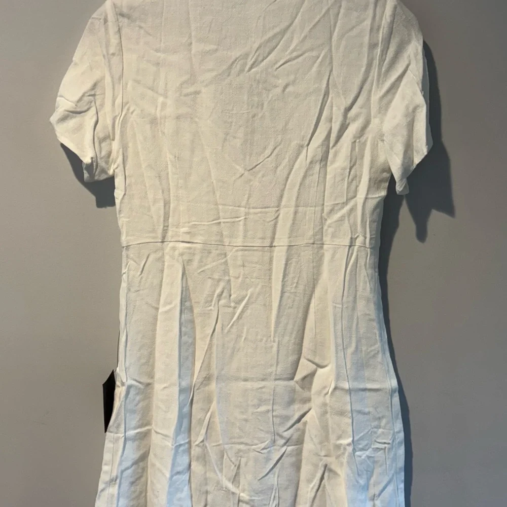 Lulu's White Button-Up Mini Dress - Picture 2 of 2